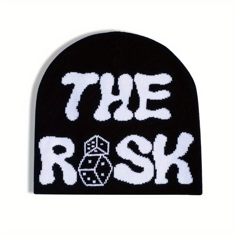 Unisex Hip Hop Knit Beanie Y2K Stretch Coldproof Hat Fashionable Foldable Hat