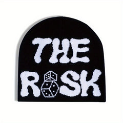 Unisex Hip Hop Knit Beanie Y2K Stretch Coldproof Hat Fashionable Foldable Hat
