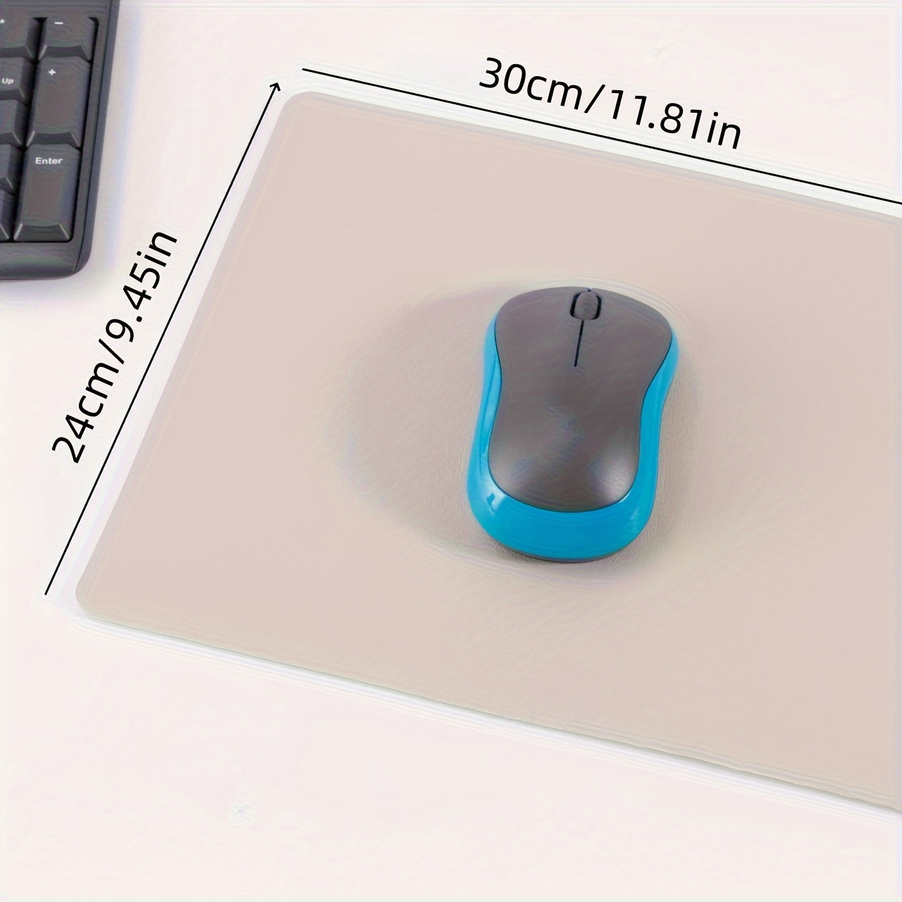 Faux Leather Mouse Pad Small Office Computer Notebook Mouse Pad