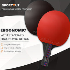 Professional Table Tennis Racket with Bag