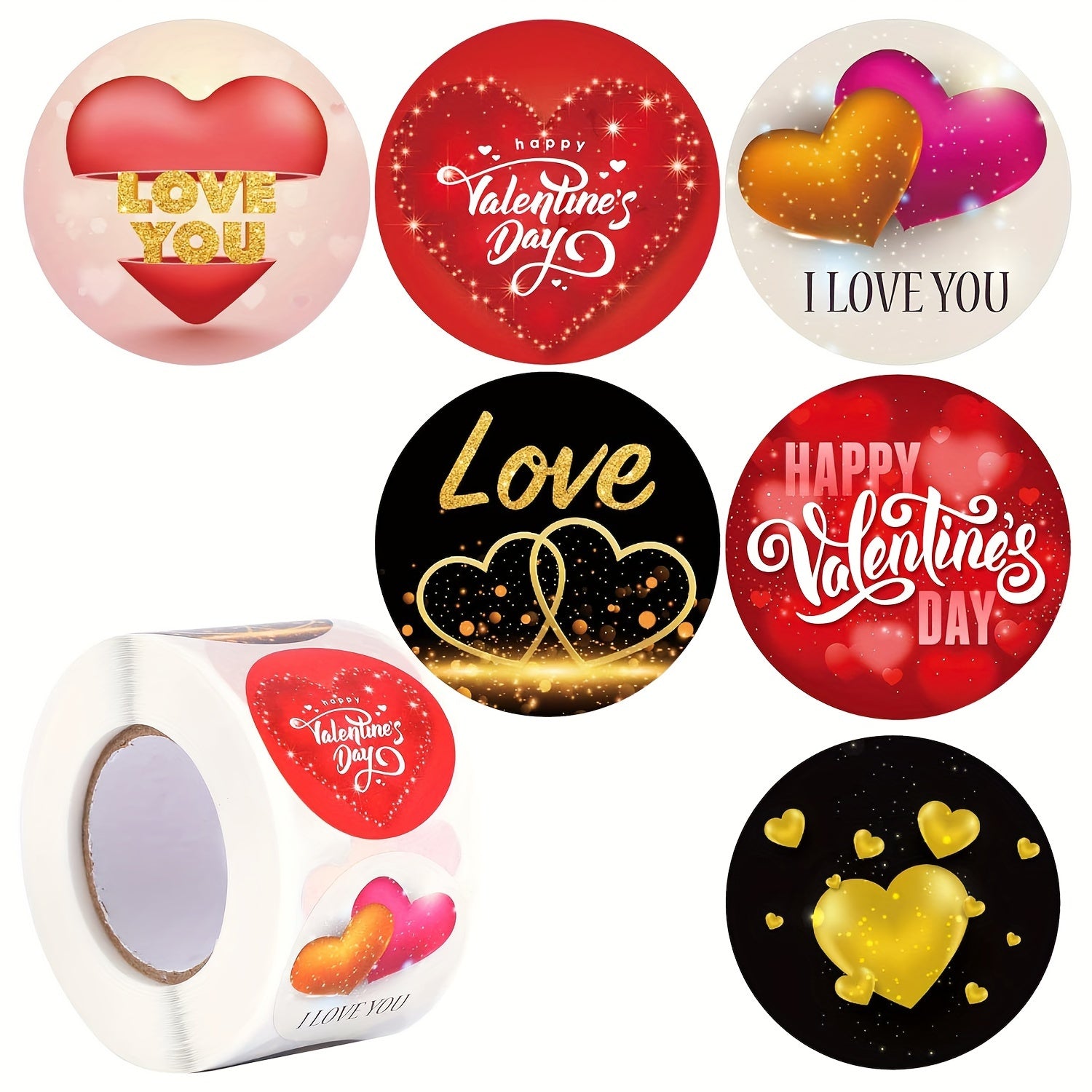 500pcs Love Stickers Crafts Stickers Classroom Decoration Happy Confession Gift