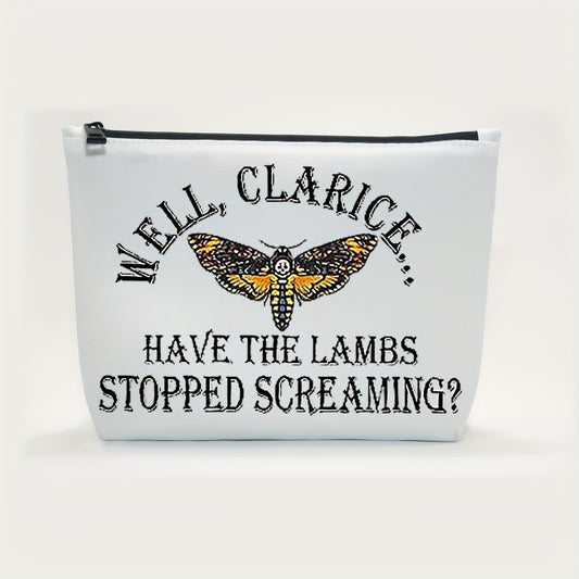 Clarice Lambs Stopped Makeup Bag Fan Gift Zipper Travel Bag