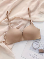Front Buckle Wireless Push Up Bra Comfortable Intimates Lingerie