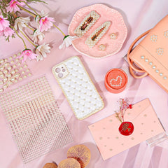 3090pcs Pearl Sticker Gems for Hair Face Makeup Nails Crafts