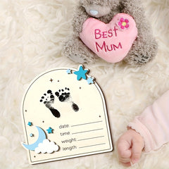 Personalized Moon & Stars Birth Stats Frame
