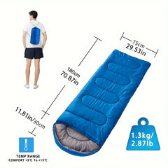 Waterproof Camping Sleeping Bag All Seasons Outdoor Hiking Mountaineering
