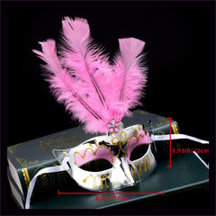 Halloween Feather Princess Fairy Mask - Party Supplies