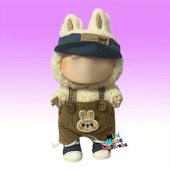 Doll Clothes Set with Hat, Work Pants, Headwear, Skirt - 2 Piece Set