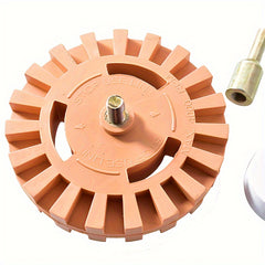 Car Rubber Wheel Adhesive Remover Drill Adapter Polishing Tool