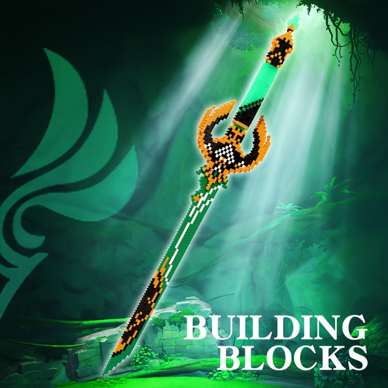 Long Building Block Sword Home Decorations