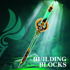 Long Building Block Sword Home Decorations