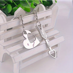 Heart Arrow Key Rings Bag Purse Wallet Pendant Couples Keychains