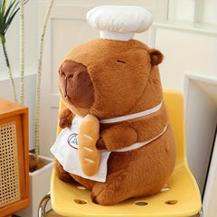 Chef Bread Capybara Plush Toy Soft Adorable Anime Stuffed Animal Gift