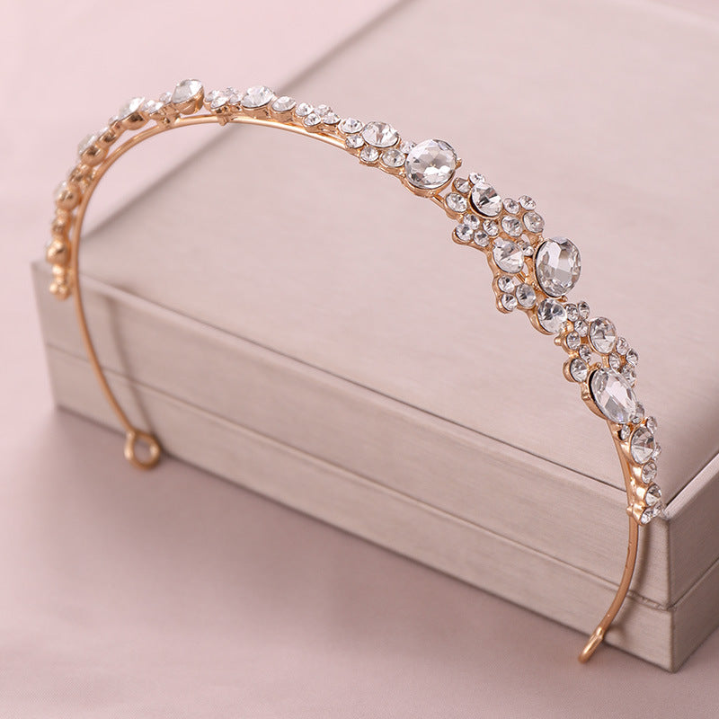 Golden Baroque Crystal Hairband Headband Bridal Wedding Favor