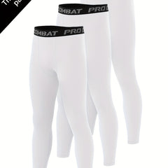Men's 3pcs Leggings Active Sports Compression Pants