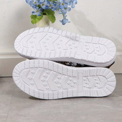 Sunflower Pattern Slip On Women's Casual Shoes