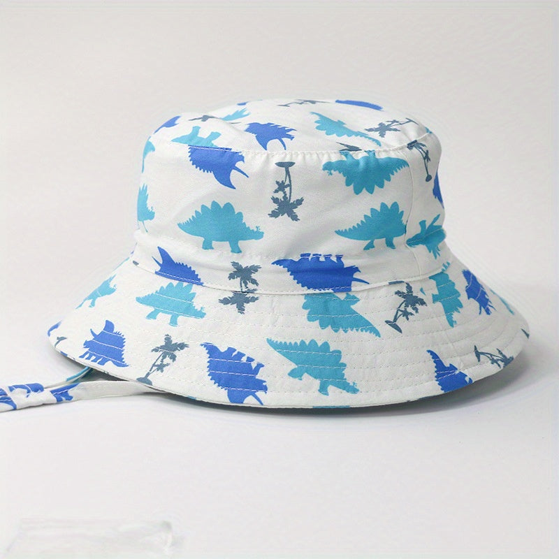 Baby Sun Hat Cartoon Dinosaur Dolphin Pattern Sun Protection Hats Toddler