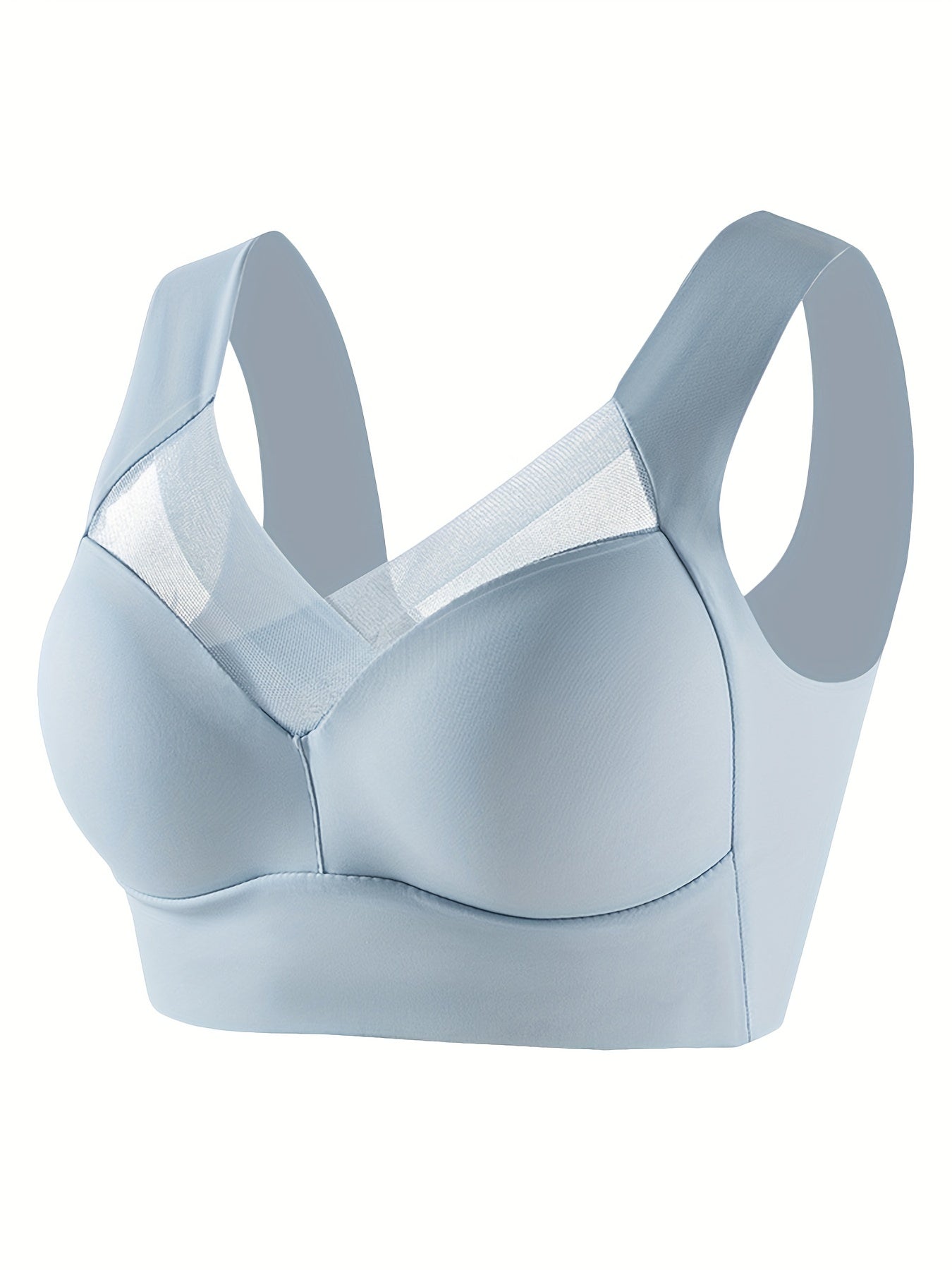 Mesh Wireless Bra Full Coverage Comfy & Breathable Women's Lingerie