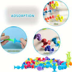 Suction Cup Toys Building Blocks Fidget Toy Set