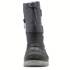 Boys' High Top Snow Boots Warm Cozy Non Slip Plush Lined Hiking Shoes