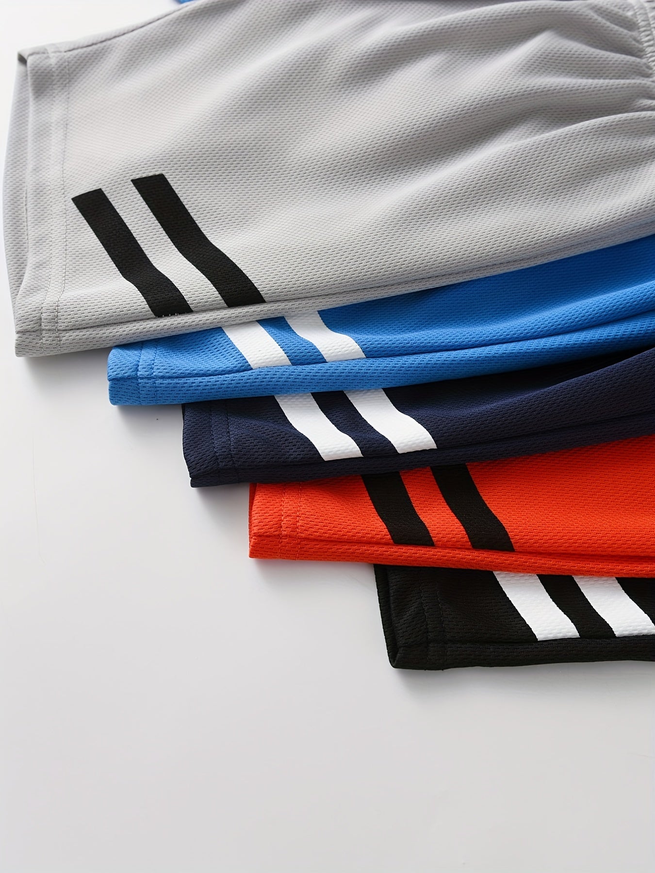 5pcs Boy's Shorts Elastic Waist Bottoms Comfy Soft Kids Active Clothes