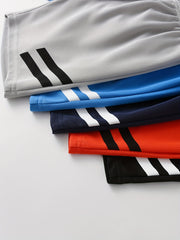 5pcs Boy's Shorts Elastic Waist Bottoms Comfy Soft Kids Active Clothes