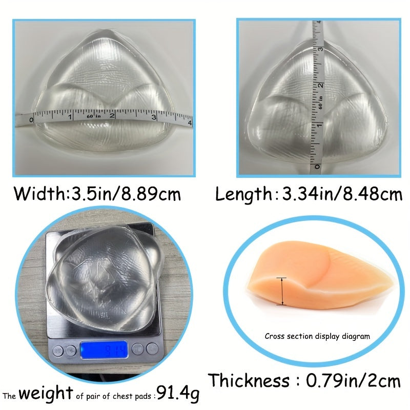 Silicone Bra Insert Pads Anti-convex Chest Enhancer Women's Lingerie