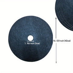 10pcs Non Woven Tree Grass Cover Weed Barrier Mat Degradable Tree Mulch