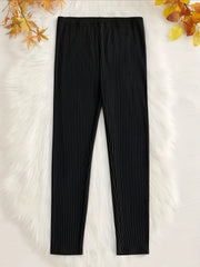 Women's Plus Ribbed Knit Waist Sleep Leggings