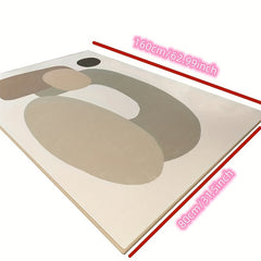 Modern Striped Water Waved Carpet Machine Washable for Door Mat Bedrooms