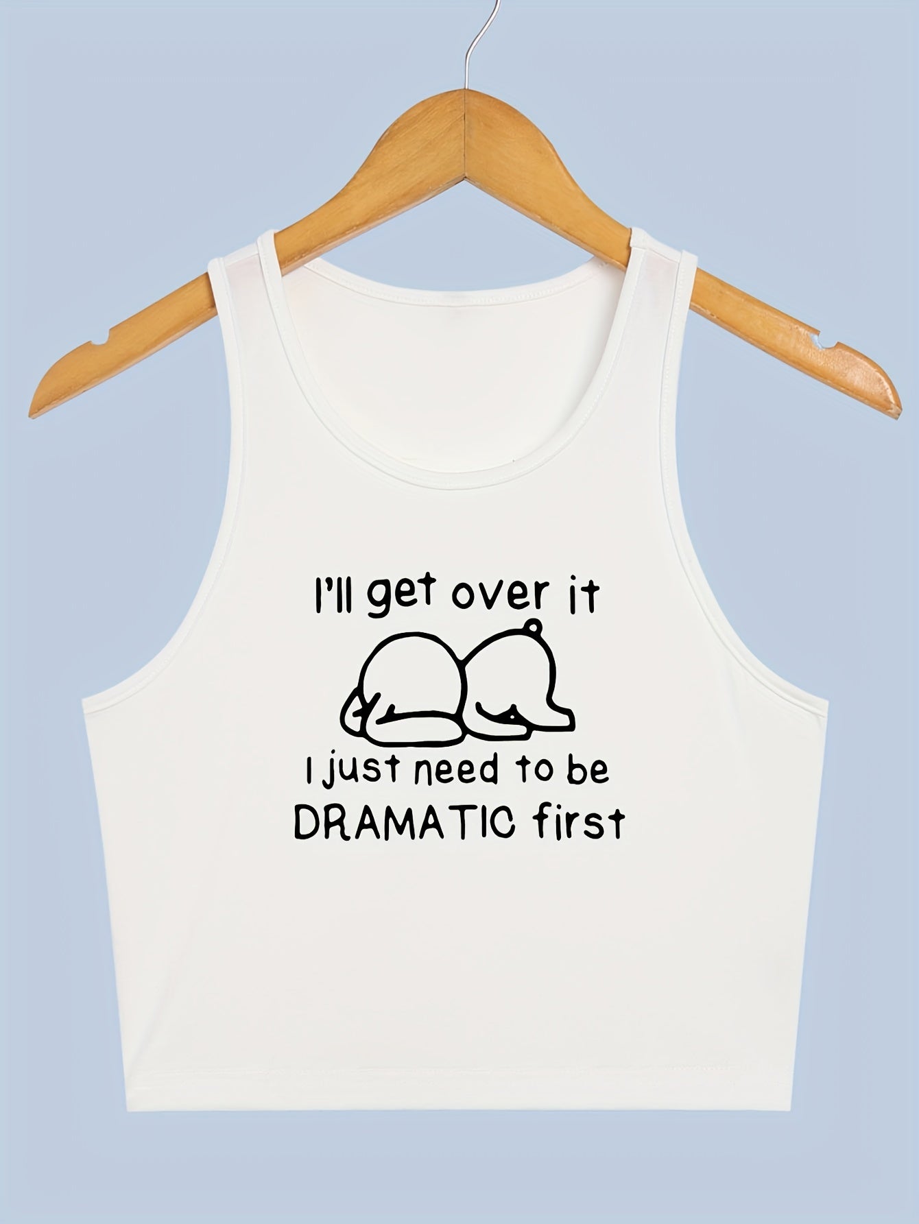 Inspirational Letter Print Tank Top for Summer Women's Clothing