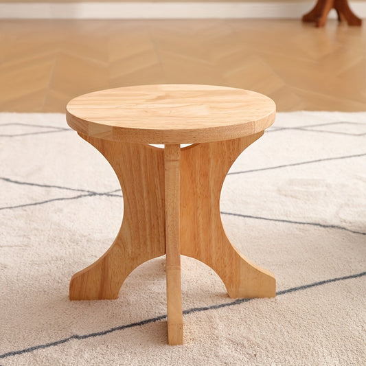 Wooden Stool Shoe Changing Stool Solid Wood Small Stool Round Stool