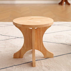 Wooden Stool Shoe Changing Stool Solid Wood Small Stool Round Stool