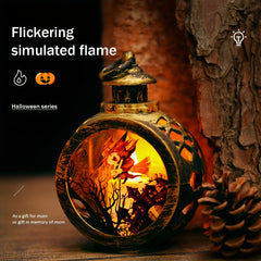 Christmas LED Light Vintage Wind Lamp