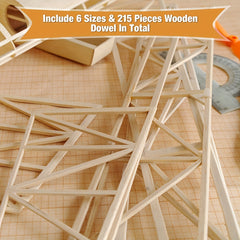 130pcs Pasha Stick Set DIY Building Model Material Wooden Products