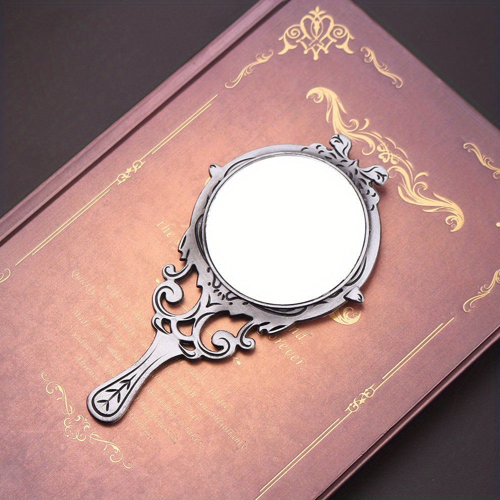 Portable Metal Frame Makeup Mirror Hollow Cosmetic Compact Mirror