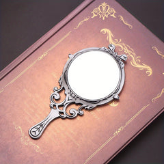 Portable Metal Frame Makeup Mirror Hollow Cosmetic Compact Mirror