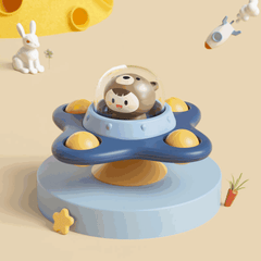 Rocket Suction Cup Spinning Top Baby Toy