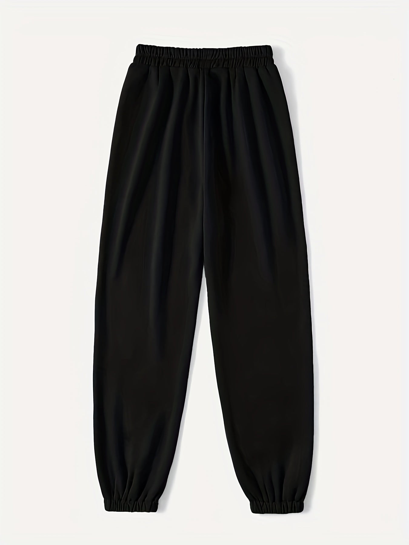 Elastic Waist Jogger Pants Casual Comfy Sporty Pants for Women