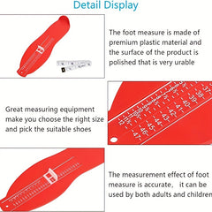 Foot Measuring Tool for Infants Children Adults 18-47 Accurate Ruler