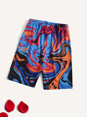 Girls Tie Dye Base Layer Shorts Breathable Comfortable Casual Leggings Pants