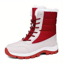 Women's Non slip Waterproof Snow Boots High Top Warm Thickened