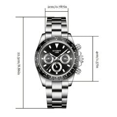 KUERST Ceramic Circle Waterproof Luminous Mechanical Watch