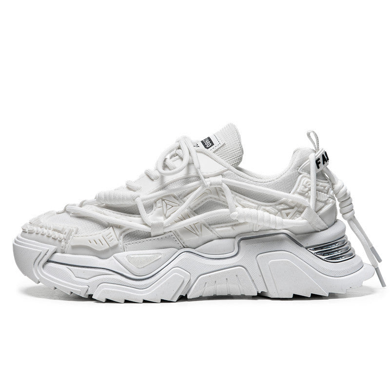 Men's Chunky Lace-Up Dad Sneakers Athletic Shoes