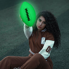 Fluorescent Green Rugby Ball for Outdoor Sports