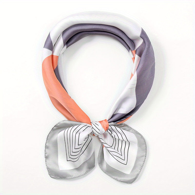 70 Block Square Scarf Satin Neckerchief Bandana Head Wrap Hair Accessories