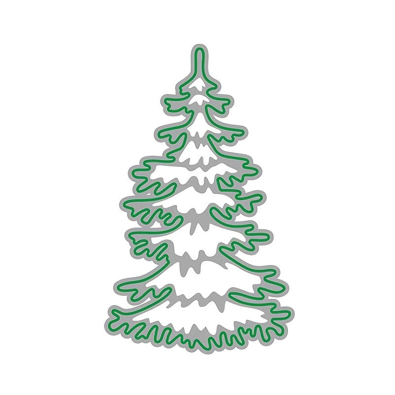 1pc Christmas Tree Embossed Mold Xmas Cutting Stencils Holiday Tools