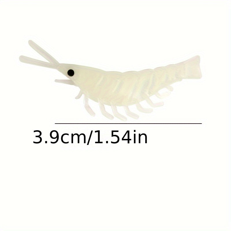 50pcs Bionic Mini Shrimp Soft Lure Perch Bass Fishing Tackle