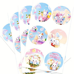 60PCS 3D Rabbit Baby Thank You Sticker for Small Business Gift Packaging