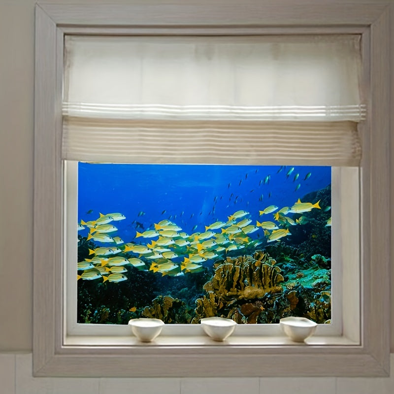 Clownfish in Seabed Privacy Stained Glass Film